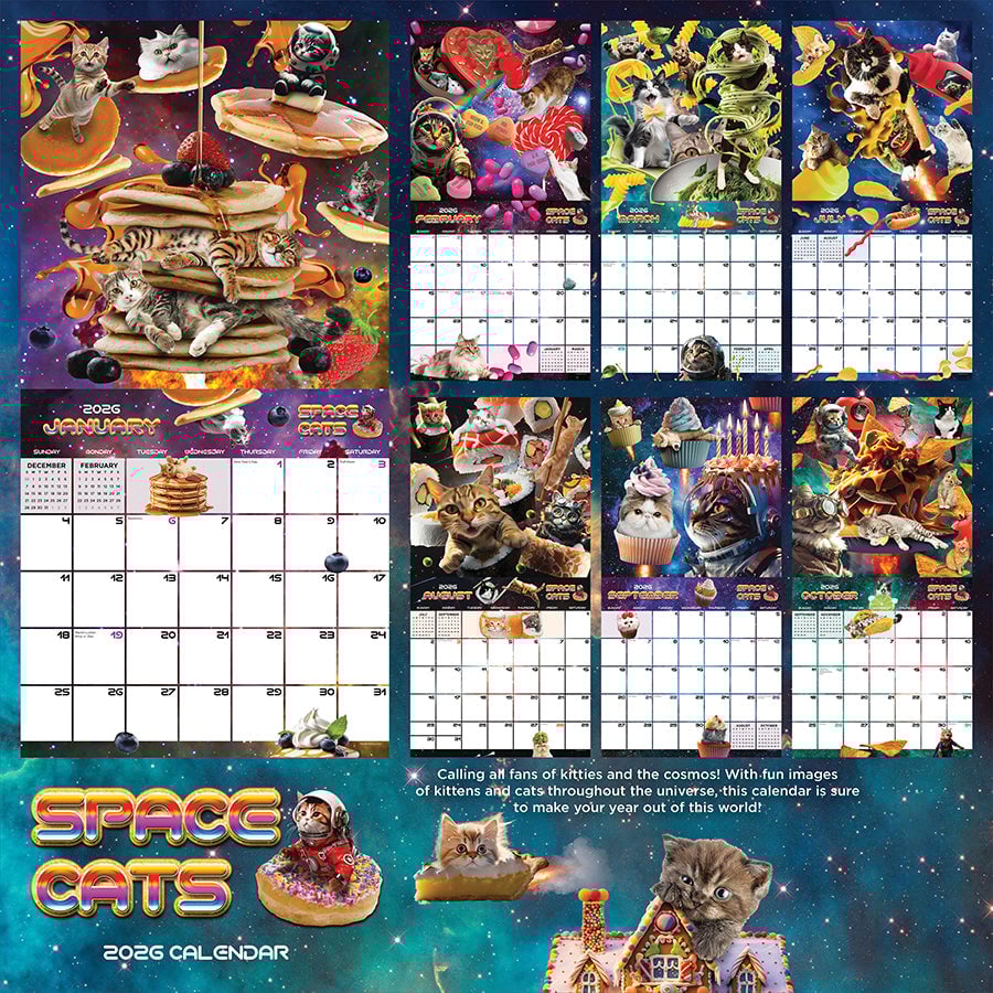 🌌Cilifer® Space Cats 2026 Calendar – A Cosmic Journey with Feline Friends