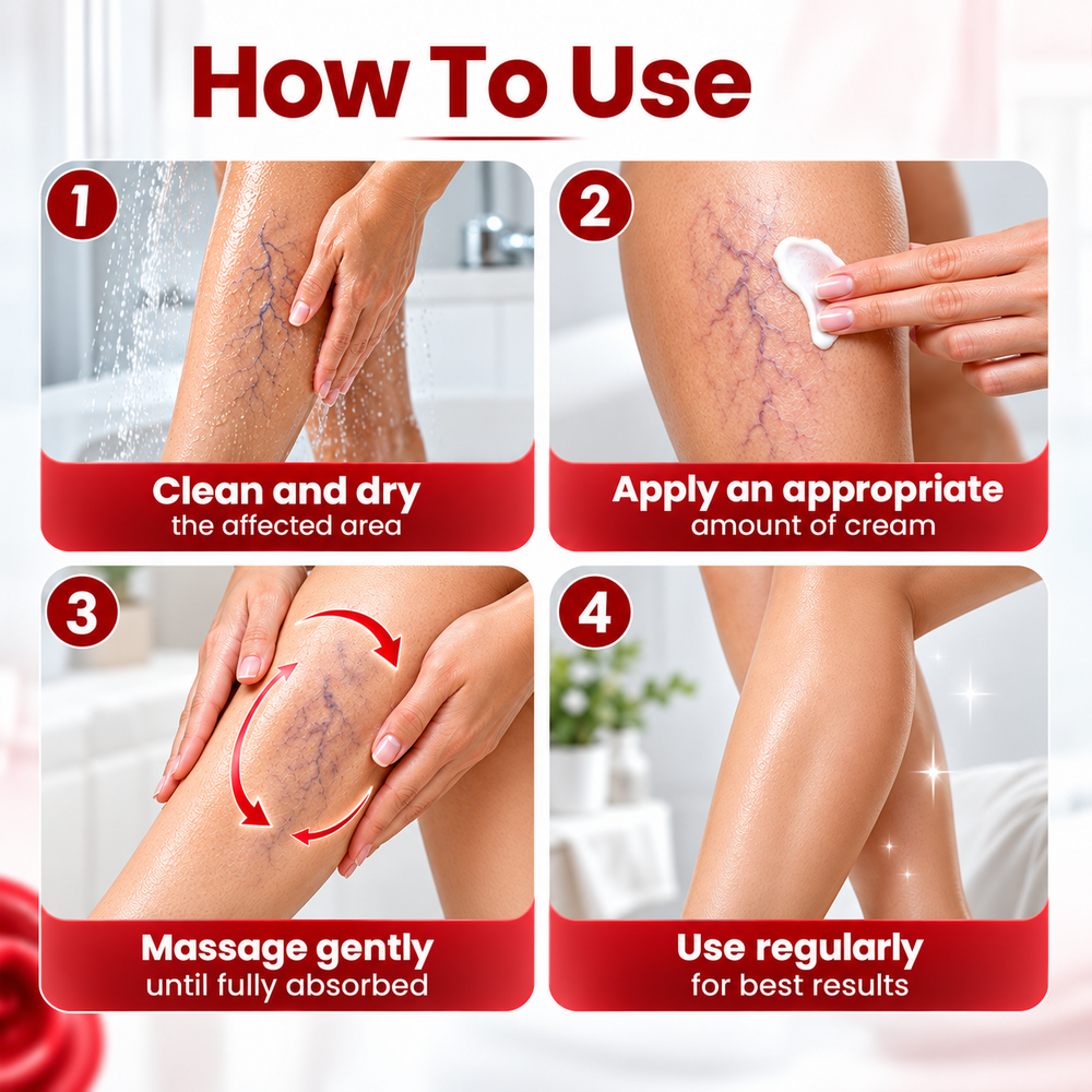 Lyyeto four-step cream application guide