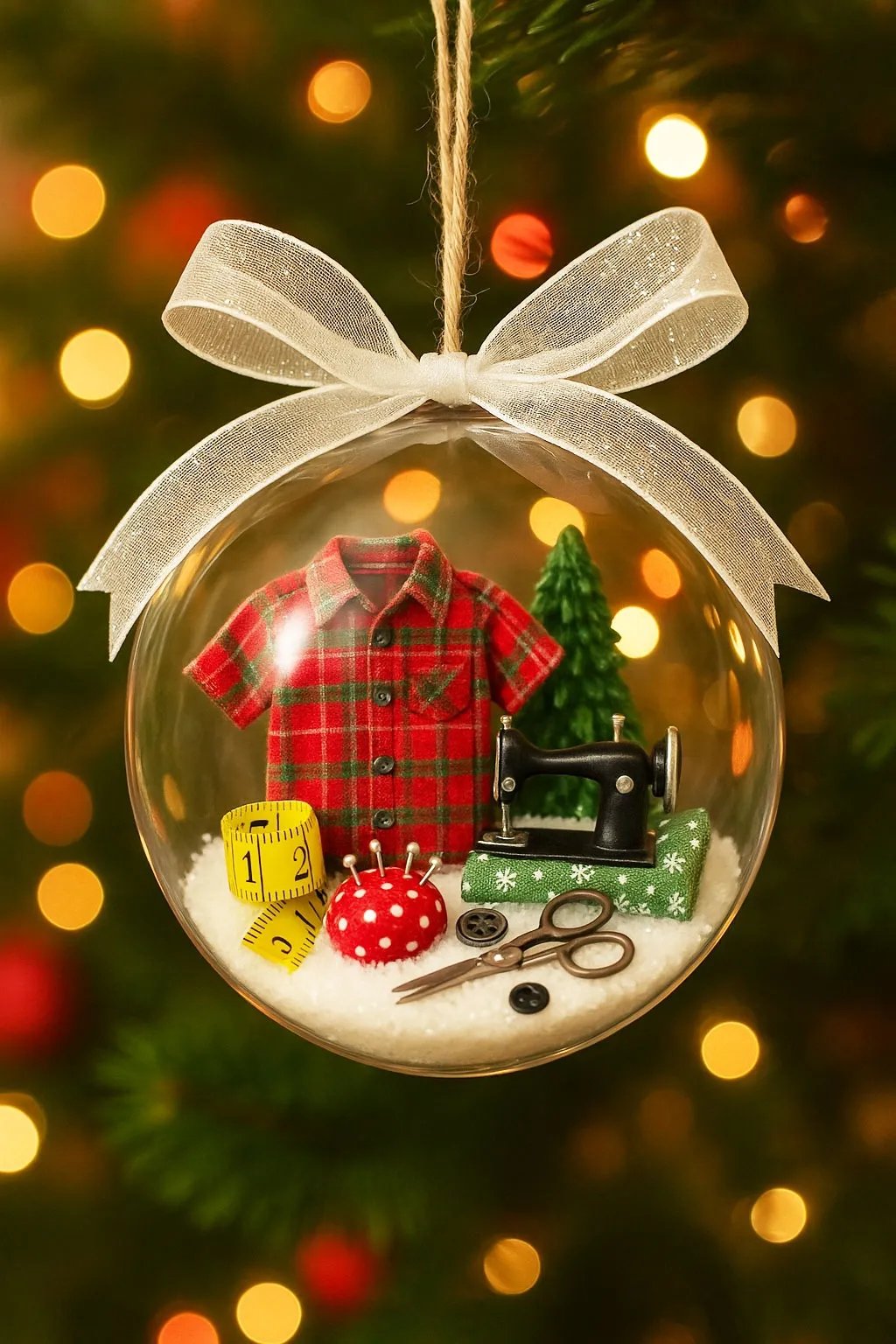 🔥Last Day 49% OFF - Cilifer® Holiday Sewing Snow Globe Ornament