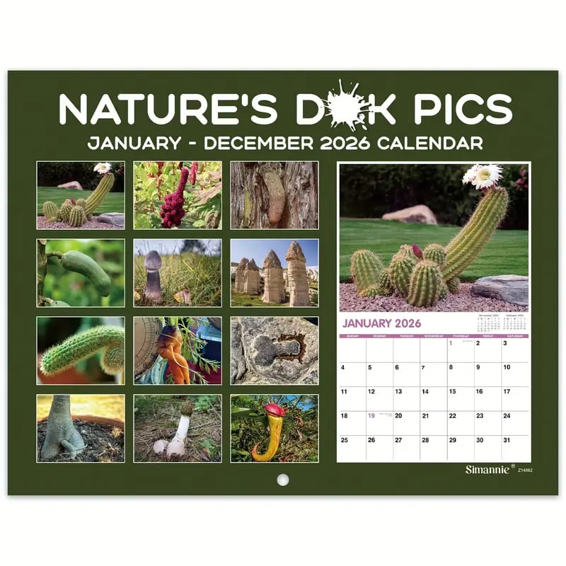 Cilifer® Funny 2026 Wall Calendar- Funny Birthday or Office Decoration