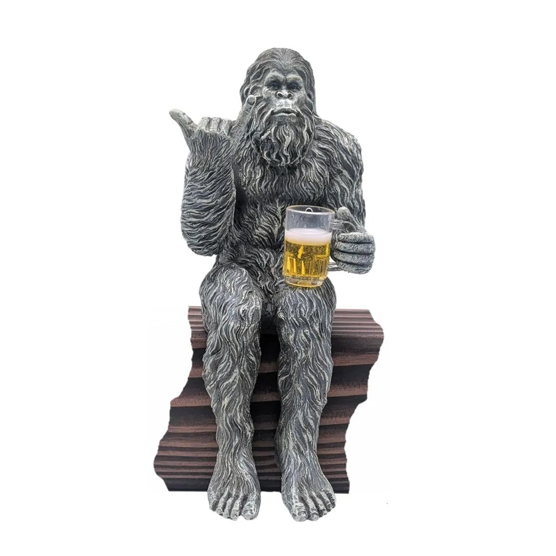 Cilifer® Party Bigfoot Sasquatch Yeti Statue Drinking Beer