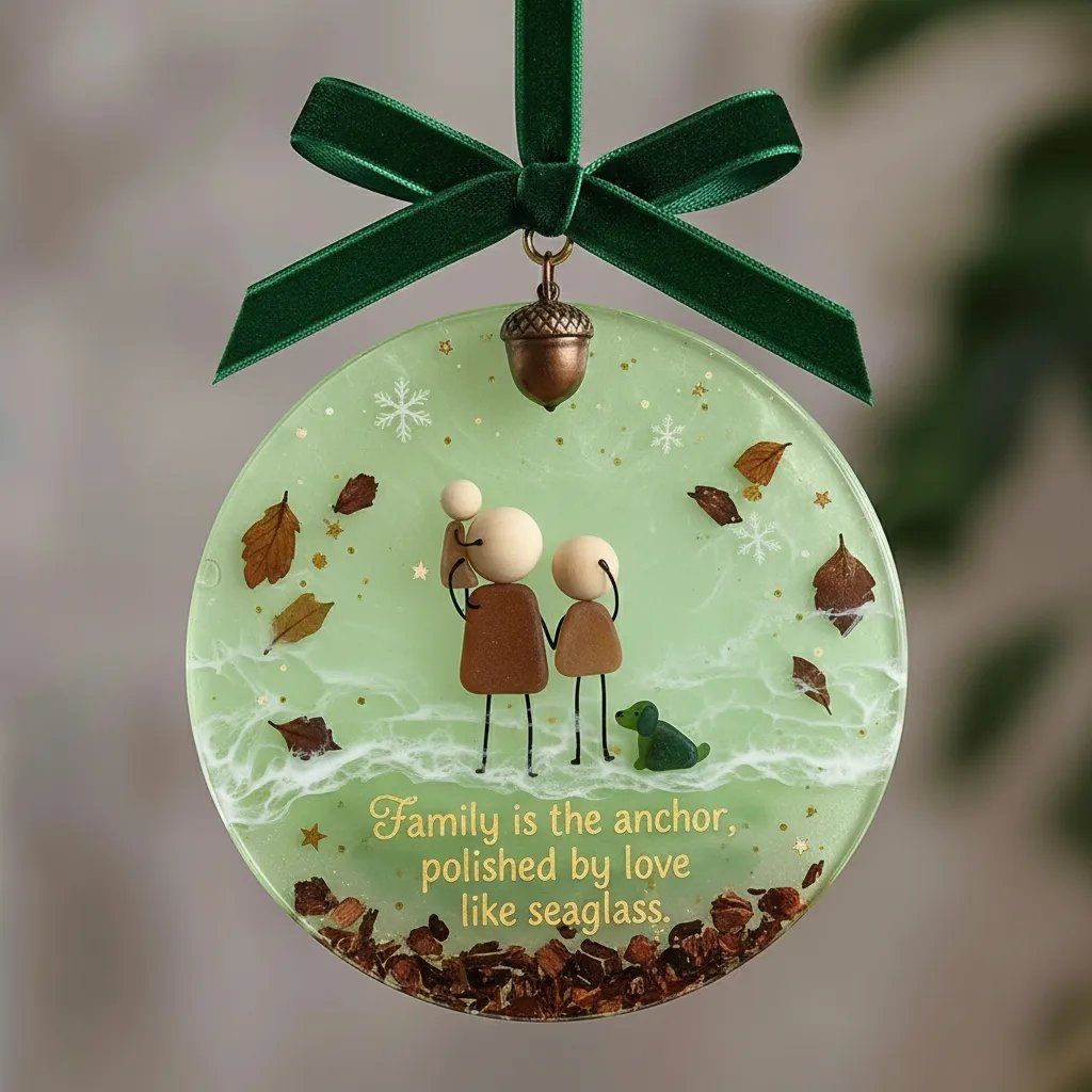 🌊Cilifer® Emotional Sea Glass Christmas Ornament✨Shaped by Nature & Crafted by Hand💝
