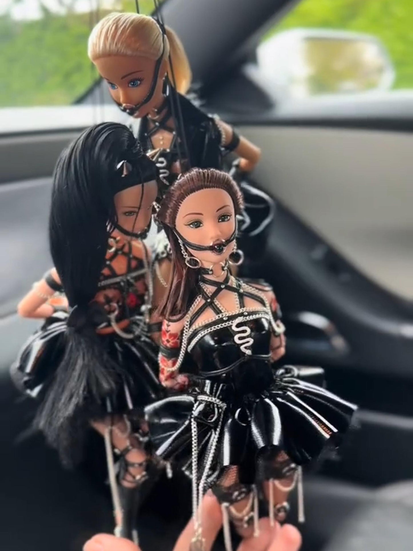 Cilifer® Handcrafted Kinky Dolls Car Charm