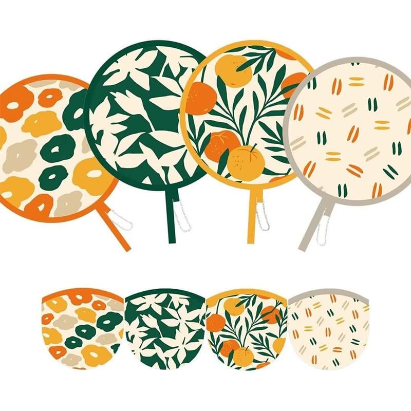 Cilifer® 4-Pack Foldable Hand Fans – Boho Chic Cooling Fans for Summer