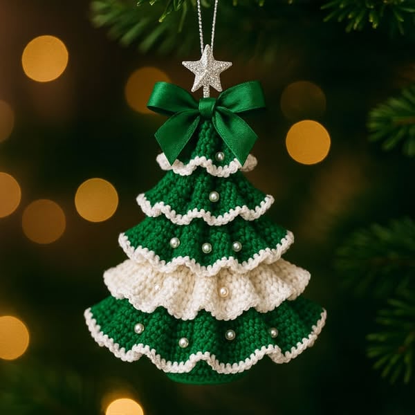 🤚🎁Cilifer® DIY Crochet Christmas Tree Kit – Handmade Holiday Decoration Set