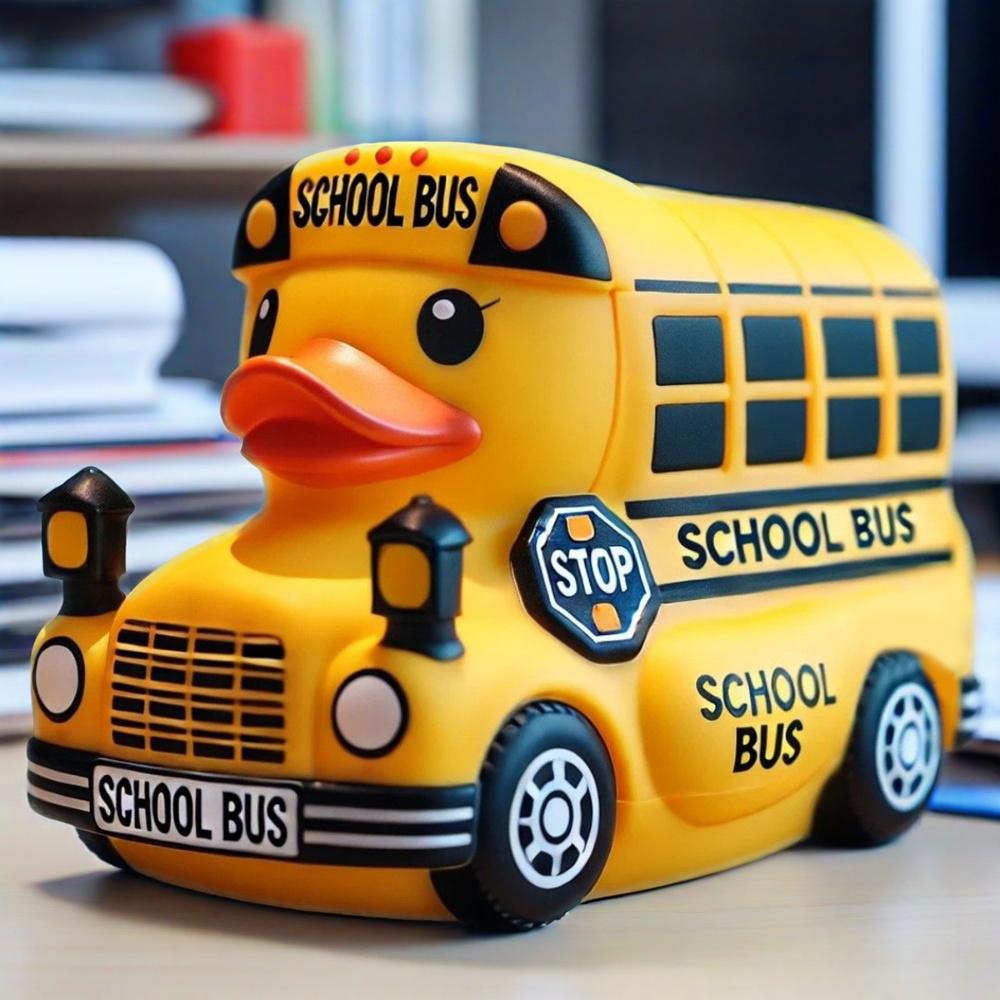 Cilifer® 🔥🚌 Rubber School‑Bus Duck D01