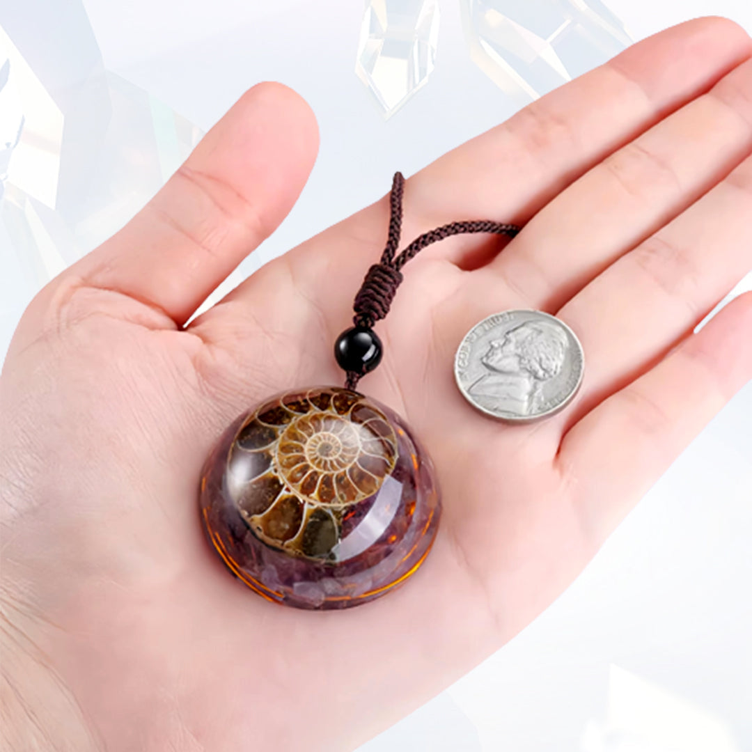 Kisshi™ Amethyst Spiral Energy Magnetic Pendant