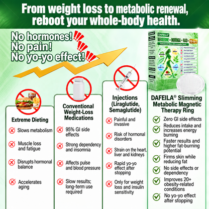 DAFEILA® 10-in-1 Nano Microneedle Patches with Berberine, Moringa & NAD+ — 7 Patches