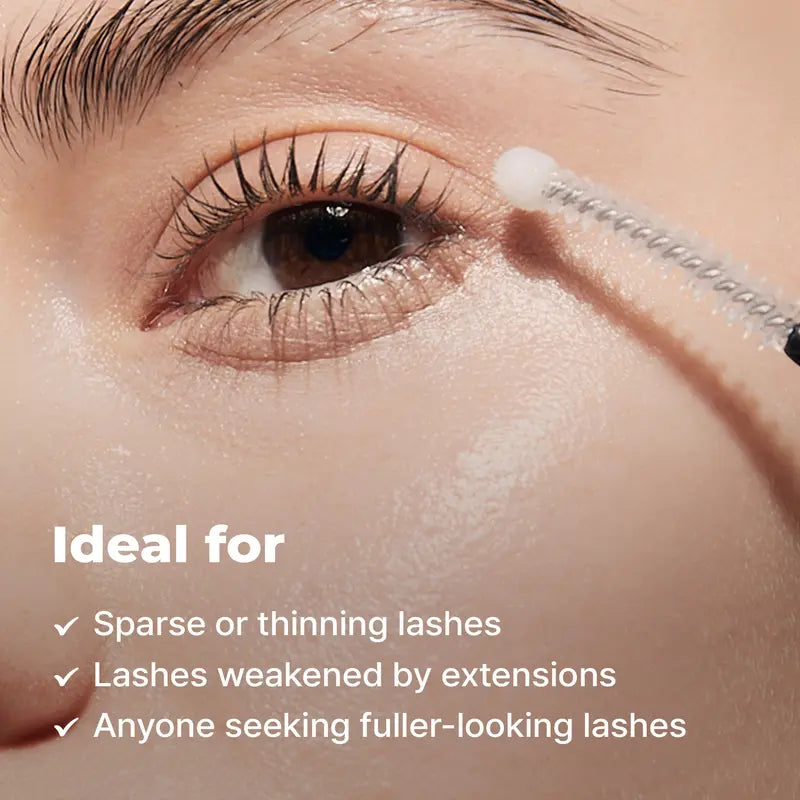 Peptide Lash & Brow Serum with Precision Brush – Fuller-Looking Lashes, 15ml
