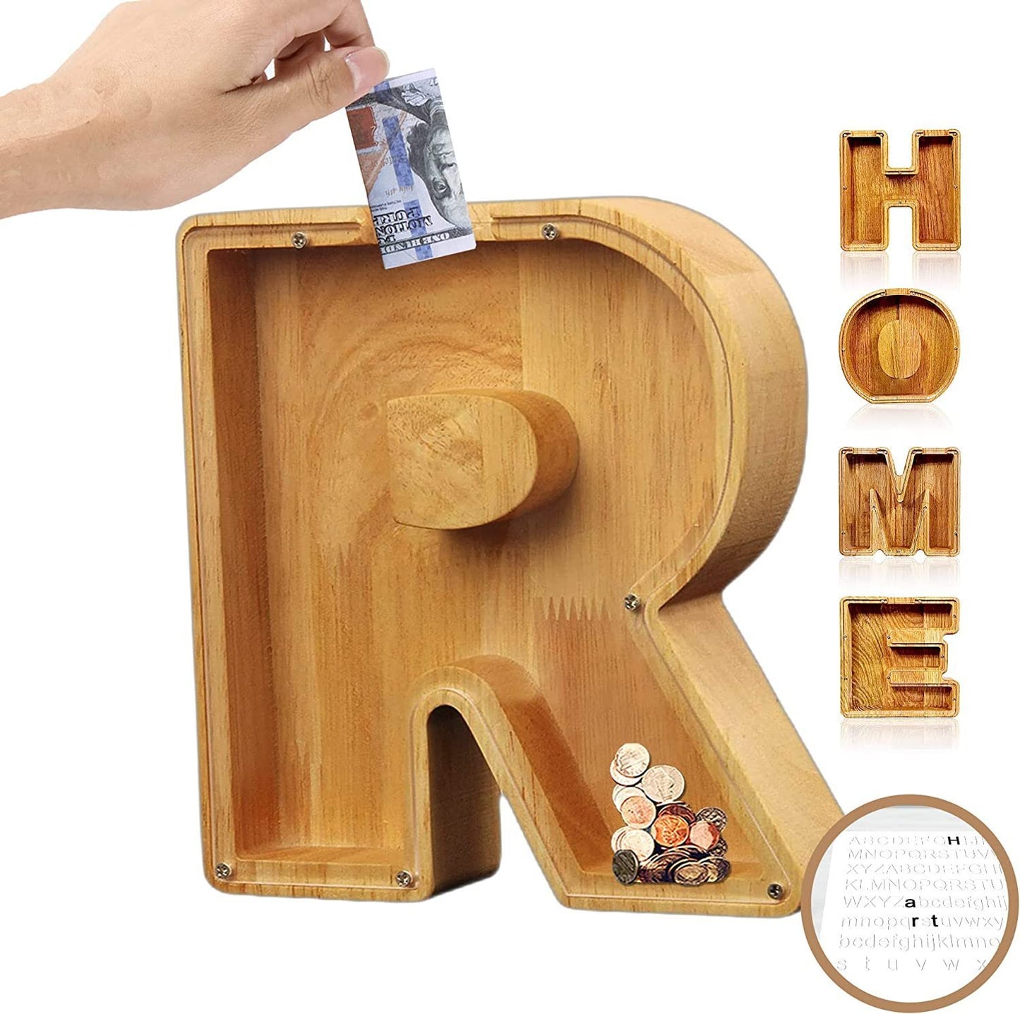 🎁Last Day 49% OFF - Cilifer® Customized wooden piggy bank gift for children🎉