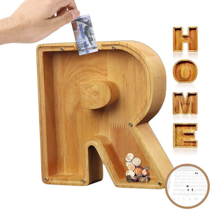 🎁Last Day 49% OFF - Cilifer® Customized wooden piggy bank gift for children🎉