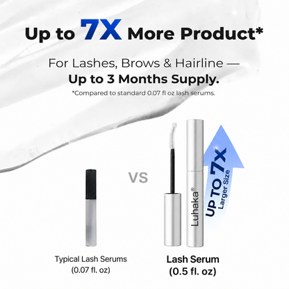 Peptide Lash & Brow Serum with Precision Brush – Fuller-Looking Lashes, 15ml