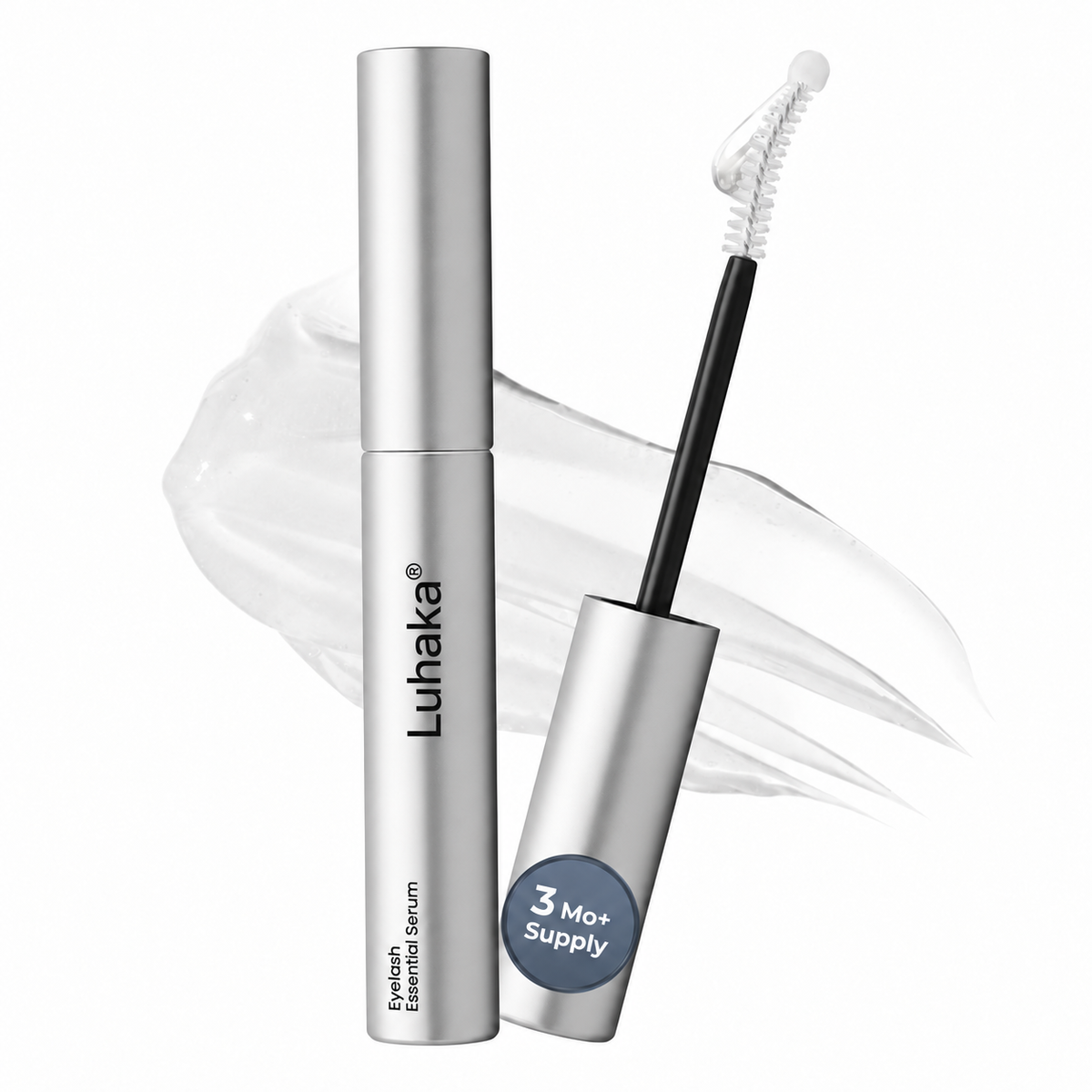 Peptide Lash & Brow Serum with Precision Brush – Fuller-Looking Lashes, 15ml