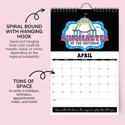 🔥LAST DAY 49% OFF - 🗓️2026 Cilifer® Swear Calendar For Tired-Ass Women