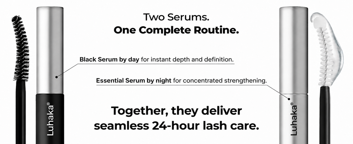 Peptide Lash & Brow Serum with Precision Brush – Fuller-Looking Lashes, 15ml