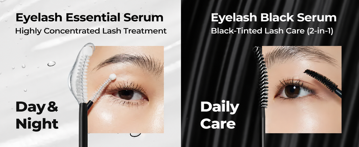 Peptide Lash & Brow Serum with Precision Brush – Fuller-Looking Lashes, 15ml