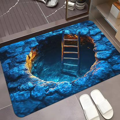 CILIFER® 🔥Visual Illusion Endless Abyss Pattern HD Printed Non-Slip Doormat😃Same as in the video
