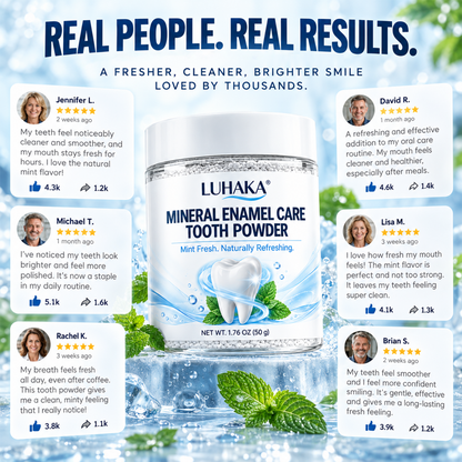 LUHAKA® ENAMEL RENEWAL MINERAL TOOTH POWDER