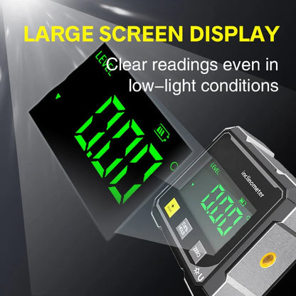 CILIFER® 4-Side Magnetic Digital Angle Gauge with Laser