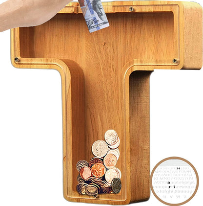 🎁Last Day 49% OFF - Cilifer® Customized wooden piggy bank gift for children🎉