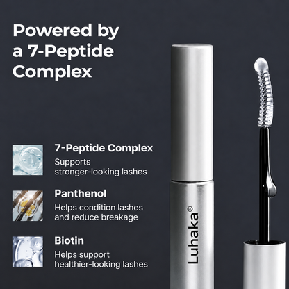 Peptide Lash & Brow Serum with Precision Brush – Fuller-Looking Lashes, 15ml