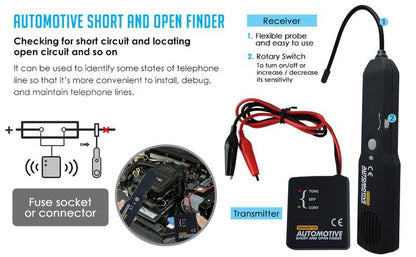 CILIFER® EM415Pro Automotive Electrical Open&Short Finder Circuit Tester.Tone Generator Cable Wire Breaker Fault Finder