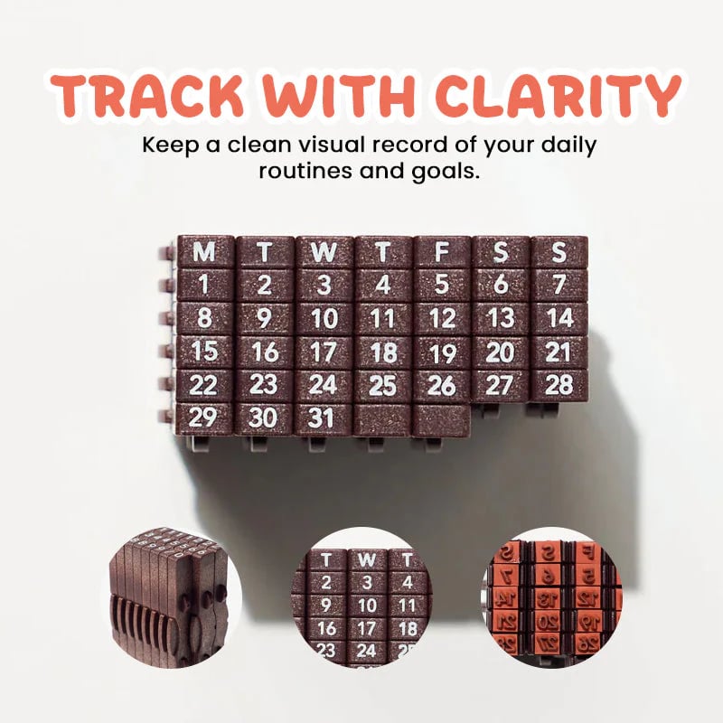 📅 Cilifer® TimeBlocks Connected Calendar Stamp