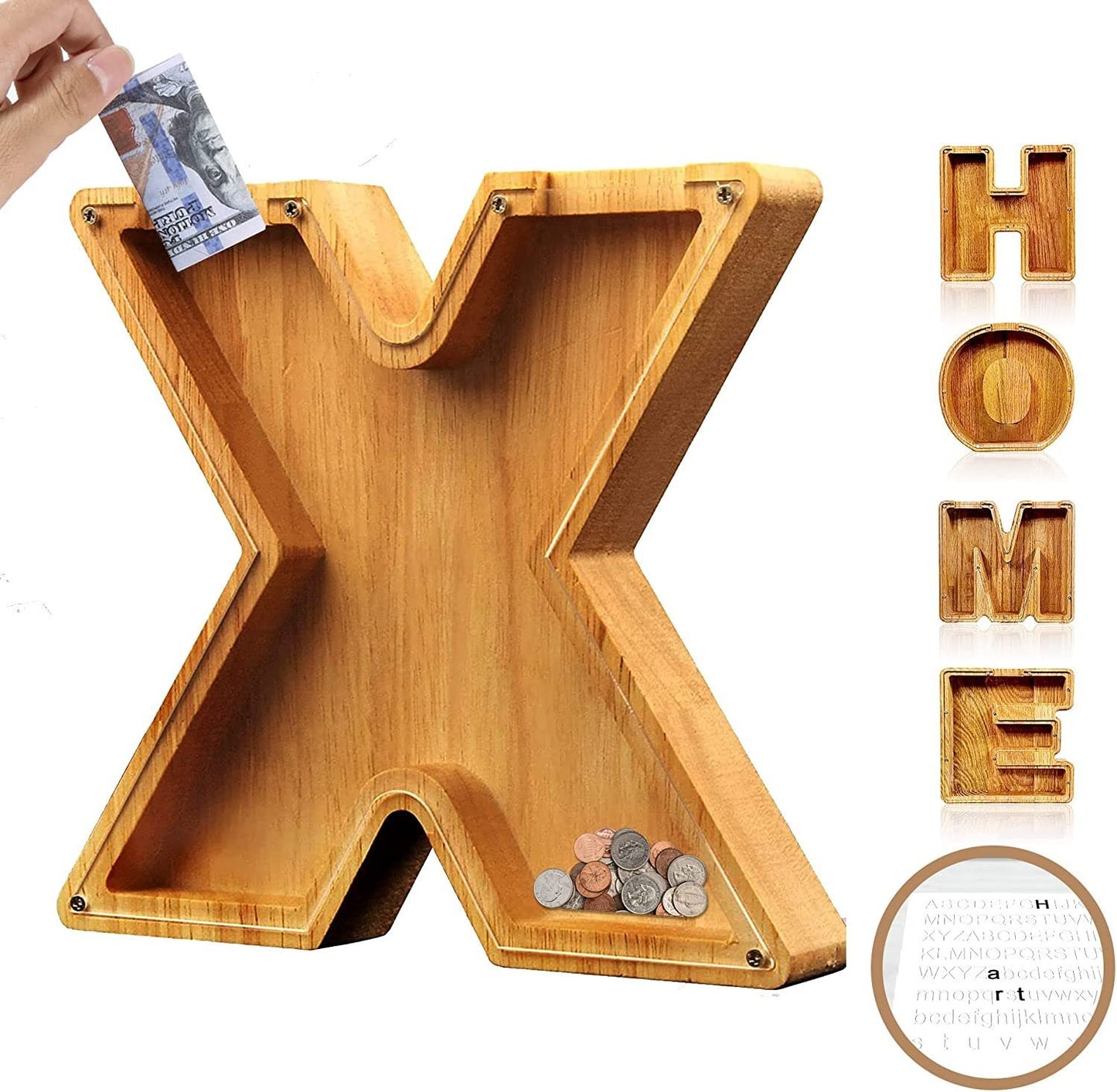🎁Last Day 49% OFF - Cilifer® Customized wooden piggy bank gift for children🎉