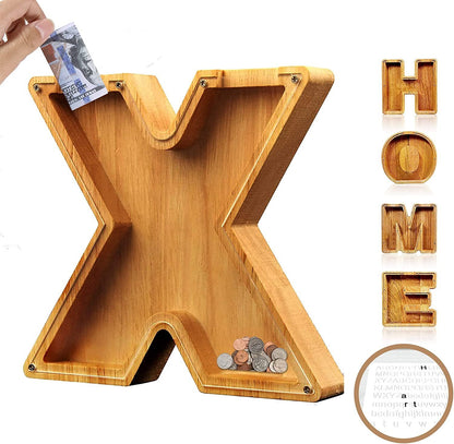 🎁Last Day 49% OFF - Cilifer® Customized wooden piggy bank gift for children🎉