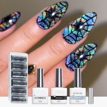 🕸️Cilifer®  IG Nail Trend Set – Holo Spiderweb