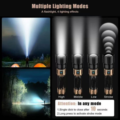 Cilifer®  flashlight strong light ultra bright outdoor camping home long-range portable ultra long endurance lighting