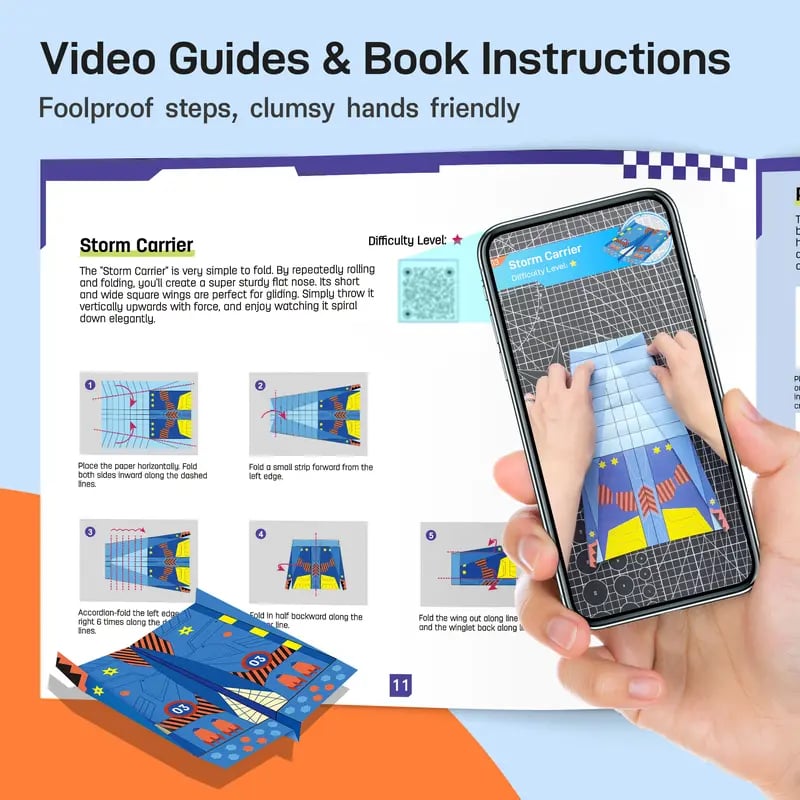 🔥Last Day 50% OFF - ✈✨Cilifer® Leven DIY Paper Airplane Book