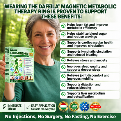 DAFEILA® 10-in-1 Nano Microneedle Patches with Berberine, Moringa & NAD+ — 7 Patches