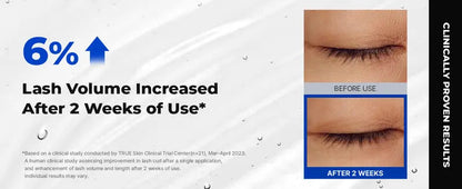 Peptide Lash & Brow Serum with Precision Brush – Fuller-Looking Lashes, 15ml
