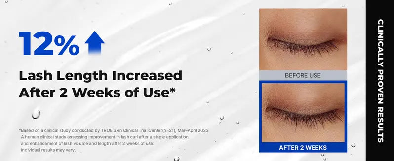 Peptide Lash & Brow Serum with Precision Brush – Fuller-Looking Lashes, 15ml
