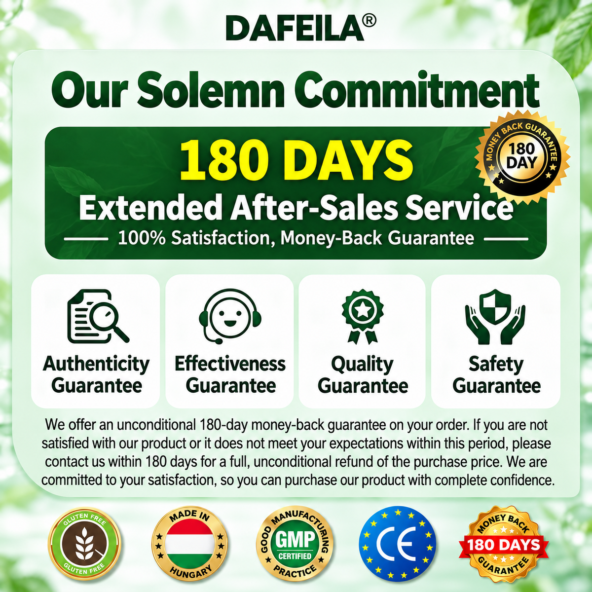 DAFEILA® 10-in-1 Nano Microneedle Patches with Berberine, Moringa & NAD+ — 7 Patches