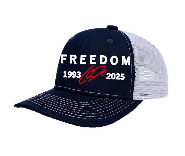 SFRCORD® The FREEDOM Charlie Kirk Commemorative Hat.
