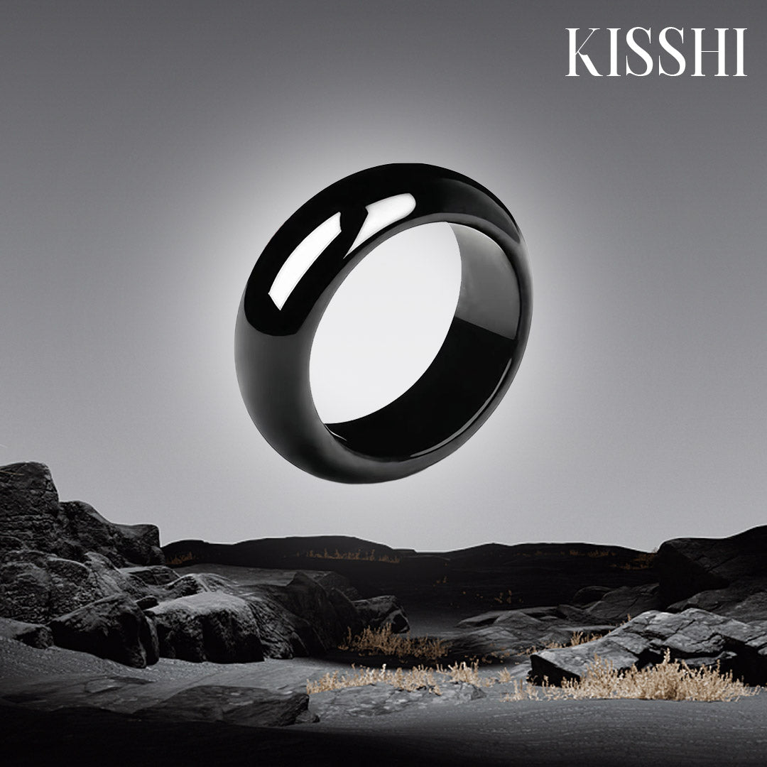 💜🤍Kisshi™FengShui Obsidian Ring