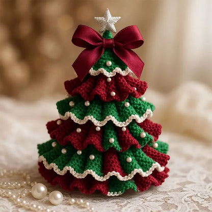 🤚🎁Cilifer® DIY Crochet Christmas Tree Kit – Handmade Holiday Decoration Set