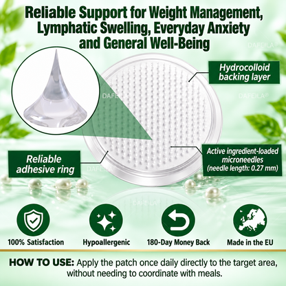 DAFEILA® 10-in-1 Nano Microneedle Patches with Berberine, Moringa & NAD+ — 7 Patches