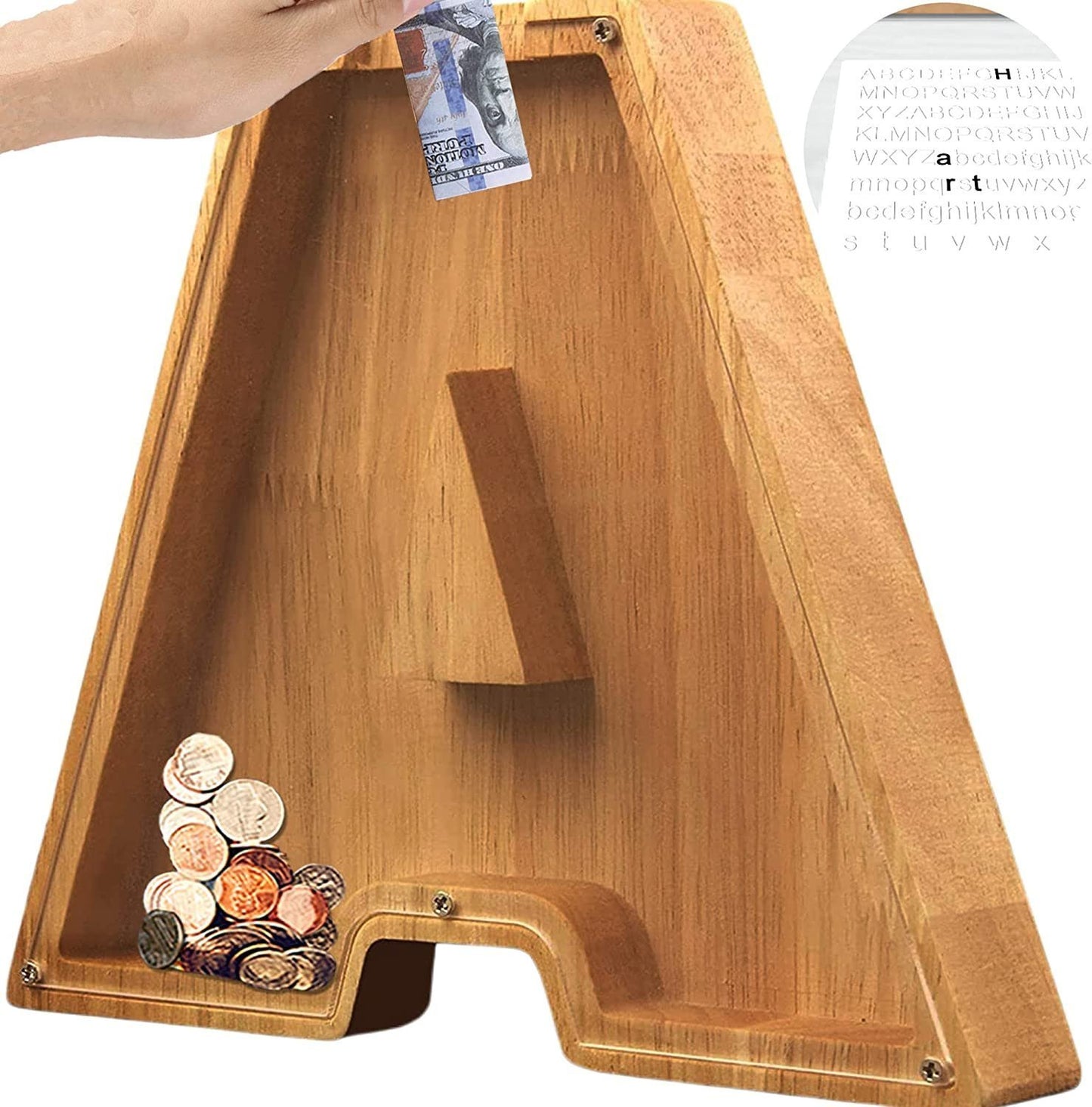 🎁Last Day 49% OFF - Cilifer® Customized wooden piggy bank gift for children🎉