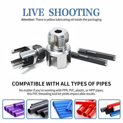 CILIFER® 49% OFF 🔥Pipe Tapping and Threading Tool | Dual-Specification Compatible