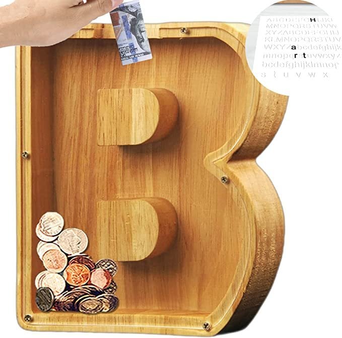 🎁Last Day 49% OFF - Cilifer® Customized wooden piggy bank gift for children🎉
