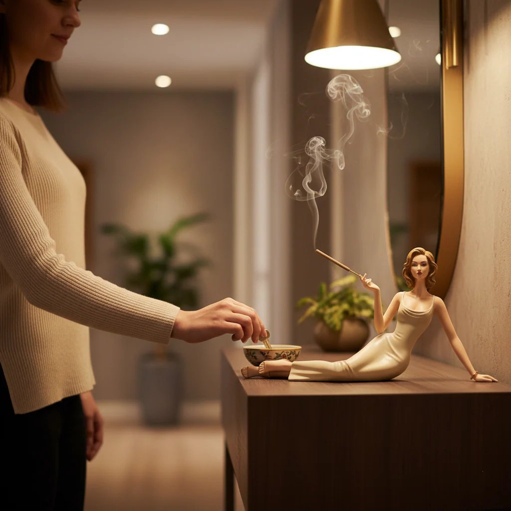 CILIFER® Handcrafted Ceramic Aroma Statue✨With attached ash tray