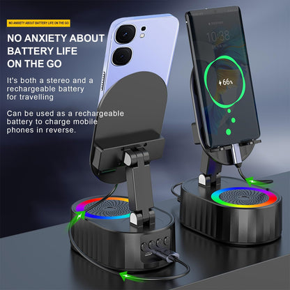 CILIFER® Upgraded Cell Phone Stand with Induction Speaker/Power Bank/Atmosphere Light