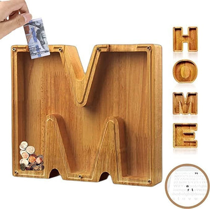 🎁Last Day 49% OFF - Cilifer® Customized wooden piggy bank gift for children🎉