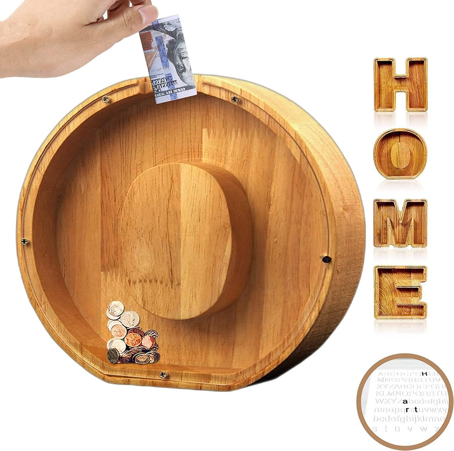🎁Last Day 49% OFF - Cilifer® Customized wooden piggy bank gift for children🎉