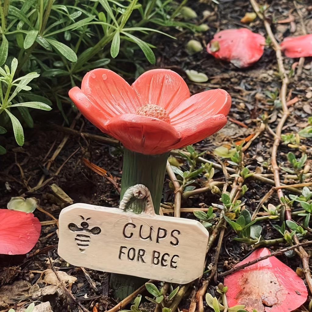 CILIFER® 🌸Flower-shaped resin bee watering station🐝💧