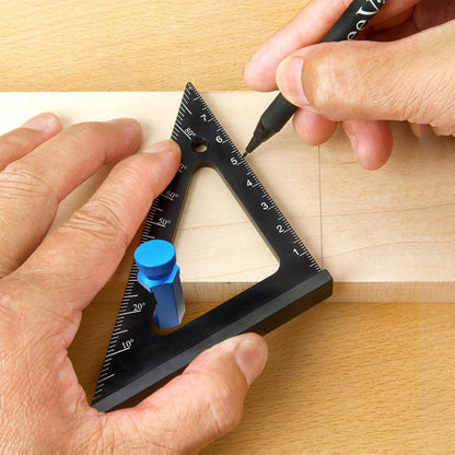 CILIFER® Tall Stair Gauges for Framing Square – Hexagonal Stable Lock with Holder & Hook for Carpentry & Circular Saw