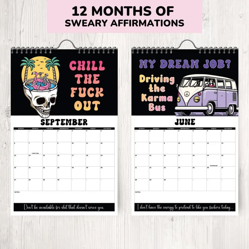 🔥LAST DAY 49% OFF - 🗓️2026 Cilifer® Swear Calendar For Tired-Ass Women
